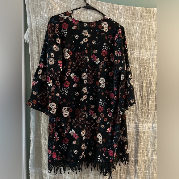 Floral cardigan with fringe - Picture 3 of 7